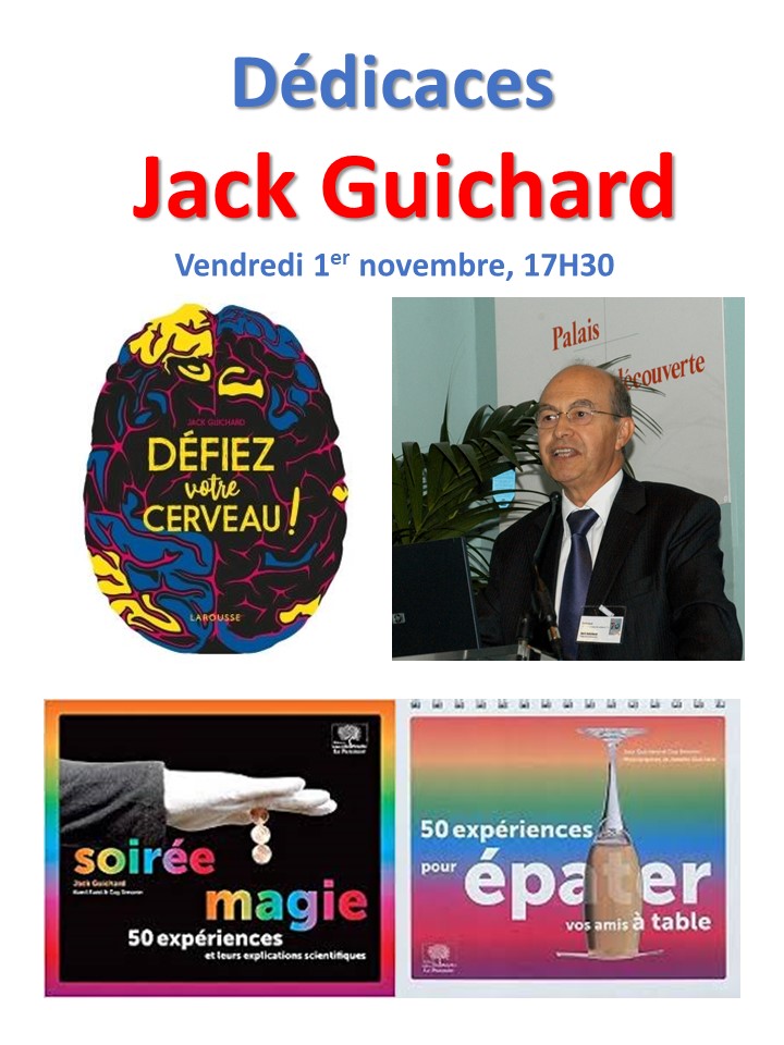1 novembre : 17h30   Dédicaces Jack Guichard