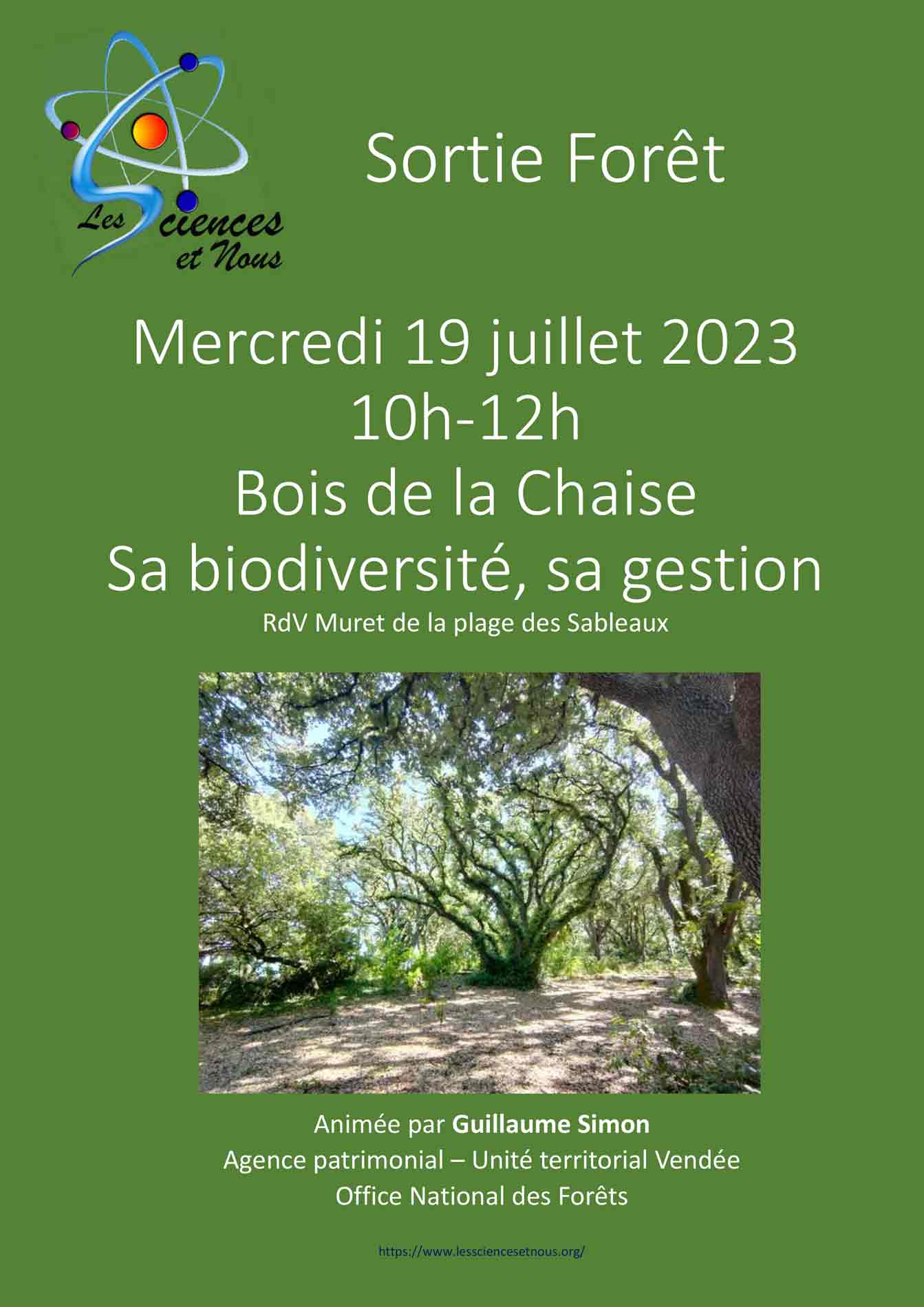 Venez (re-)découvrir la biodiversité du Bois de la Chaise !